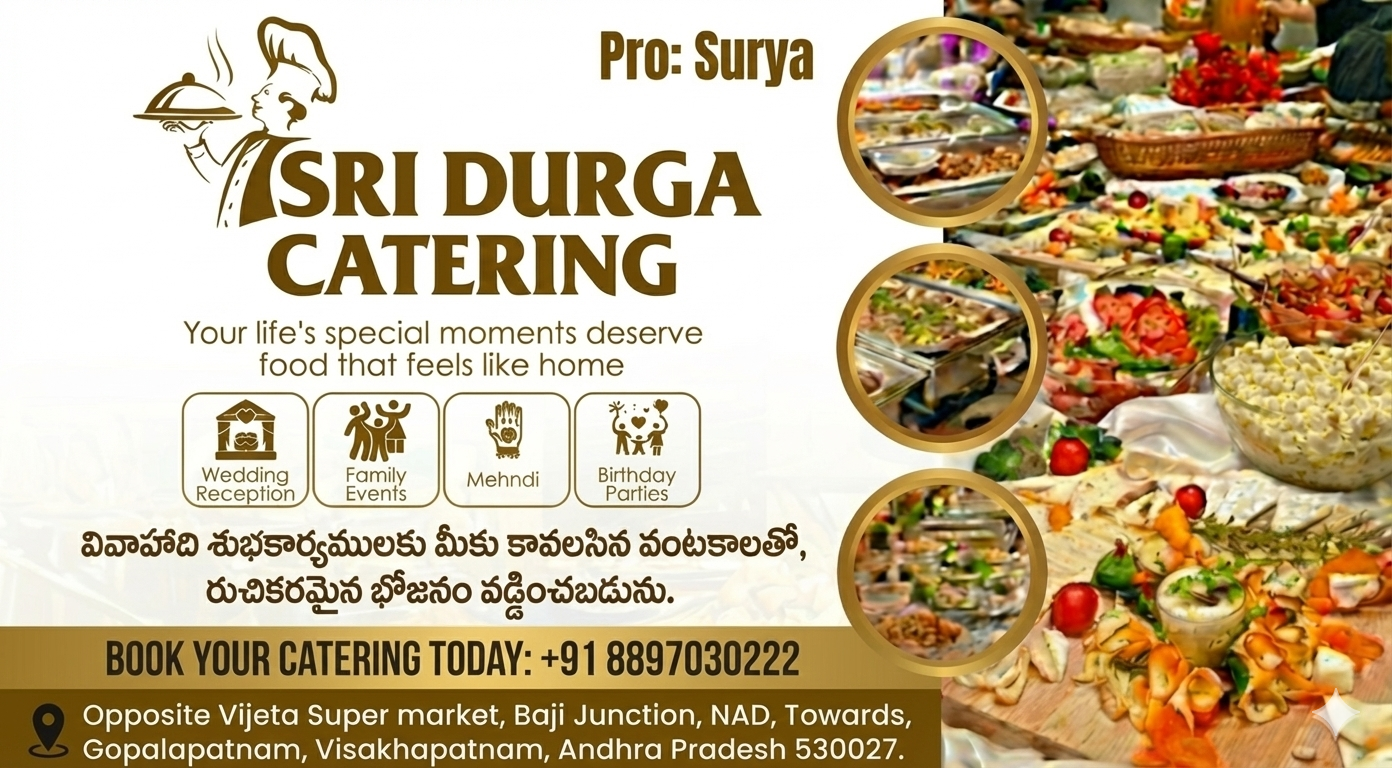 Sri Durga Catering Banner